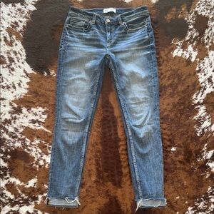 Buckle Women's Distressed Blue Skinny Jeans